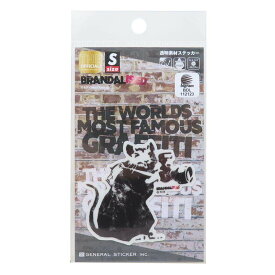 バンクシー BRANDALISED ダイカットシール 透明素材ステッカー PapaRatzi ゼネラルステッカー デコステッカー 耐水耐光 グッズ メール便可 シネマコレクション