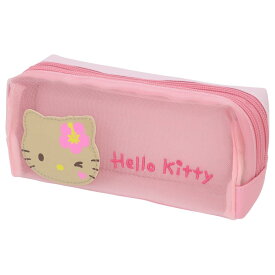 【ポイント10倍 & クーポン！】ハローキティ ペンケース メッシュBOXポーチ 日焼けシリーズ ピンク サンリオ ケイカンパニー 筆箱 新学期準備文具 小物入れ キャラクター グッズ シネマコレクション