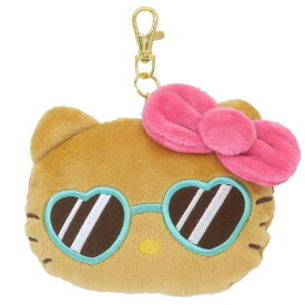 【ポイント10倍 & クーポン！】ハローキティ 定期入れ フェイスパスケース 日焼けシリーズ サングラス サンリオ ケイカンパニー ICカードケース キャラクター グッズ シネマコレクション