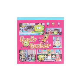 スポンジボブ メモ帳 スクエアメモ アニメーション サンスター文具 新学期準備文具 かわいい キャラクター グッズ メール便可 シネマコレクション