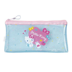 【ポイント10倍 & クーポン！】ハローキティ ペンポーチ キラキラフラットペンケース サンリオ エムプラン 新学期準備文具 キャラクター グッズ メール便可 シネマコレクション
