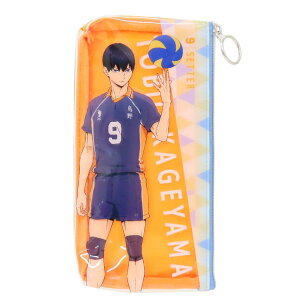 ハイキュー!! グッズ ペンポーチ PVCポーチ パターンアート 影山飛雄 少年ジャンプ Green Flash 筆箱 新学期準備文具 アニメキャラクター シネマコレクション