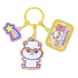 【ポイント10倍 & クーポン！】3連アクリルキーホルダー キーリング コロコロクリリン 胸キュンメモリーズ サンリオ 3チャーム アクキー メール便可