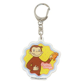 【最大1000円OFFクーポン！】おさるのジョージ キーリング アクリルキーホルダー クッキー スモールプラネット コレクション雑貨 アクキー 絵本キャラクター グッズ メール便可 シネマコレクション