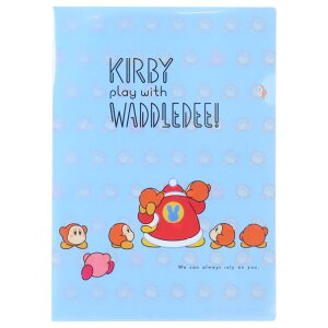 星のカービィ クリアフォルダー A4シングルクリアファイル カービィ play with ワドルディ たよりにしてます エンスカイ 新学期準備文具 キャラクター グッズ メール便可 シネマコレクション