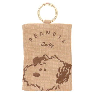スヌーピー ミニポーチ カラビナ付きミニポーチ アンディ Myselect ピーナッツ マリモクラフト 小物入れ キャラクター グッズ メール便可 シネマコレクション