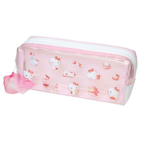 【ポイント10倍 & クーポン！】ハローキティ ペンポーチ クリアツインファスナーペンケース サンリオ カミオジャパン 新学期準備文具 キャラクター グッズ シネマコレクション