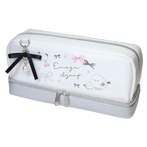 シマエナガ ペンケース ボトムポケットペンポーチ エナガシロップ リボン クーリア 新学期準備文具 筆箱 グッズ シネマコレクション