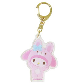 マイメロディ キーリング アクリルキーホルダー ウサギ バンザイシリーズ サンリオ かわいい キャラクター グッズ メール便可 シネマコレクション