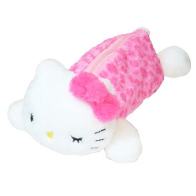 【ポイント10倍 & クーポン！】ハローキティ ペンケース くたっとペンポーチ ヒョウ柄 サンリオ カミオジャパン 筆箱 新学期準備文具 キャラクター グッズ シネマコレクション