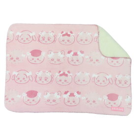 【ポイント10倍 & クーポン！】ちいかわ ひざ掛け毛布 オパール加工ブランケット リボンリボン ピンク 丸眞 ウォーマー雑貨 キャラクター グッズ シネマコレクション