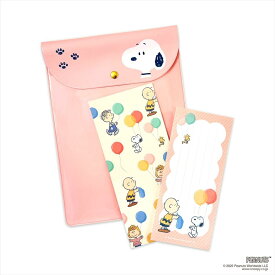 【ポイント10倍 & クーポン！】スヌーピー レターセット PVCケース入一筆箋セット ピーナッツ フタバ 封筒 一筆箋 キャラクター グッズ メール便可 シネマコレクション
