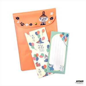 ムーミン レターセット PVCケース入一筆箋セット 北欧 フタバ 封筒 一筆箋 キャラクター グッズ メール便可 シネマコレクション