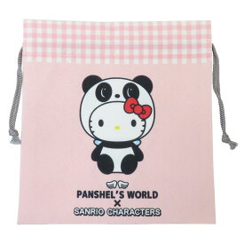 【ポイント10倍 & クーポン！】パンシェルxサンリオキャラクターズ きんちゃく 巾着M パンシェルxハローキティ サンリオ マリモクラフト 小物入れ キャラクター グッズ メール便可 シネマコレクション
