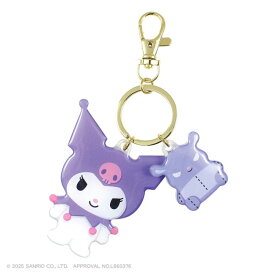 【ポイント10倍 & クーポン！】クロミ キーリング ダイカットツインキーホルダー サンリオ ティーズファクトリー バッグチャーム ナスカンキーホルダー キャラクター グッズ メール便可 シネマコレクション