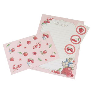 ピーターラビット 手紙セット レターセット BPフルーツ P S&C 便箋&封筒 絵本キャラクター グッズ メール便可 シネマコレクション