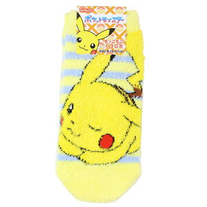 ポケットモンスター 小学生用防寒室内靴下 もっこもこ靴下 ピカチュウ ボーダー ジュニア ポケモン スモールプラネット 学生用防寒室内靴下 キャラクター グッズ メール便可 シネマコレク