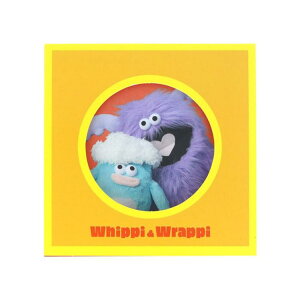 ホイッピ&ラッピ メモ帳 窓付きスクエアメモ イエロー サンスター文具 伝言メモ メモパッド キャラクター グッズ メール便可 シネマコレクション
