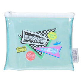 【ポイント10倍 & クーポン！】PVCポーチ コスメポーチ バックトゥザフューチャー ミント Green Flash 小物入れ 映画メール便可