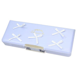 筆箱 コンパクト両面開きペンケース ミニョンチャーム ブルー カミオジャパン 小学生 新学期準備文具 かわいい グッズ シネマコレクション