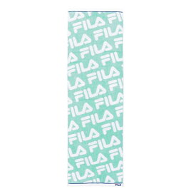 【ポイント10倍 & クーポン！】FILA フィラ フェイスタオル フルフィーコットン スポーツタオル 総柄 グリーン タオル美術館 プレゼント 汗拭きタオル グッズ メール便可 シネマコレクション