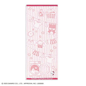 【ポイント10倍 & クーポン！】ハローキティ ロングタオル 無撚糸フルフィーコットンフェイスタオル お洗濯 レッド サンリオ タオル美術館 かわいい プレゼント キャラクター グッズ メール便可 シネマコレクション