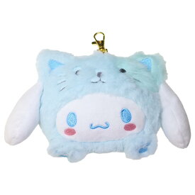 シナモロール 定期入れ＆小銭入れ フェイスパスケース バンザイシリーズ ネコ サンリオ ICカードケース キャラクター グッズ シネマコレクション