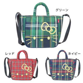 【ポイント10倍 & クーポン！】ハローキティ チェック柄ミニショルダーバッグ IP.ベビールー.チェック.ハローキティA サンリオ ルートート プレゼント キャラクター グッズ シネマコレクション