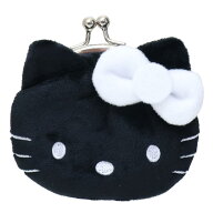 【最大1000円OFFクーポン！】ハローキティ 小銭入れ キャラがま ブラック サンリオ ミニがま口コインケー…