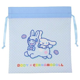 【ポイント10倍 & クーポン！】RODYxサンリオキャラクターズ 巾着袋 巾着M RODYxシナモロール サンリオ マリモクラフト 小物入れ かわいい キャラクター グッズ メール便可 シネマコレクション