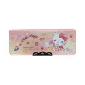 【ポイント10倍 & クーポン！】ハローキティ 小学生筆箱 コンパクトふでいれヨコピタ ホログラム サンリオ サンスター文具 新学期準備文具 ふでばこ 両面開き キャラクター グッズ シネマコレクション