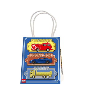 トミカ お菓子 きらきらミニギフトバッグ クランチチョコ 3個入り TOMICA 尾上萬 義理チョコ 友チョコ 自分チョコ キャラクター グッズ シネマコレクション【軽減税率】