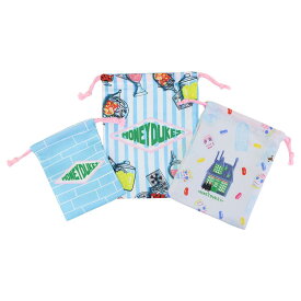 【ポイント10倍 & クーポン！】ハリーポッター 巾着袋 3P巾着ポーチ ロゴ ハニーデュークス ワーナーブラザース マリモクラフト 小物入れ 映画キャラクター グッズ メール便可 シネマコレクション