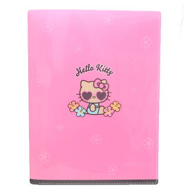 【ポイント10倍 & クーポン！】ハローキティ ポケットファイル ファスナー付き6ポケットクリアファイル A4 HIBISCUS サンリオ カミオジャパン 新学期準備文具 かわいい キャラクター グッズ シネマコレクション