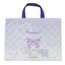 【ポイント10倍 & クーポン！】クロミ レッスンバッグ キルトレッスンバッグ パープル サンリオ マルヨシ ジュニアお稽古かばん 新学期準備雑貨 キャラクター グッズ メール便可 シネマコレクション