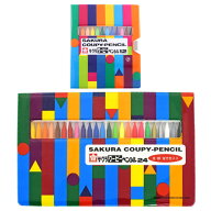 【最大1000円OFFクーポン！】サクラクレパス クーピーペンシル 12色 24色 ソフトケース入り メール便可
