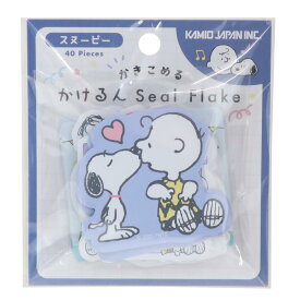 【ポイント10倍 & クーポン！】スヌーピー メッセージシール かけるんシールフレーク スヌーピー＆フレンズ ピーナッツ カミオジャパン ラッピング 伝言 キャラクター グッズ メール便可 シネマコレクション