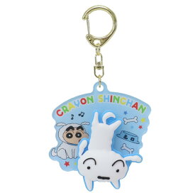 【最大1000円OFFクーポン！】＼期間限定SALE価格／クレヨンしんちゃん キーリング くるるんキーホルダー シロ プレゼント アニメキャラクター グッズ メール便可 シネマコレクション