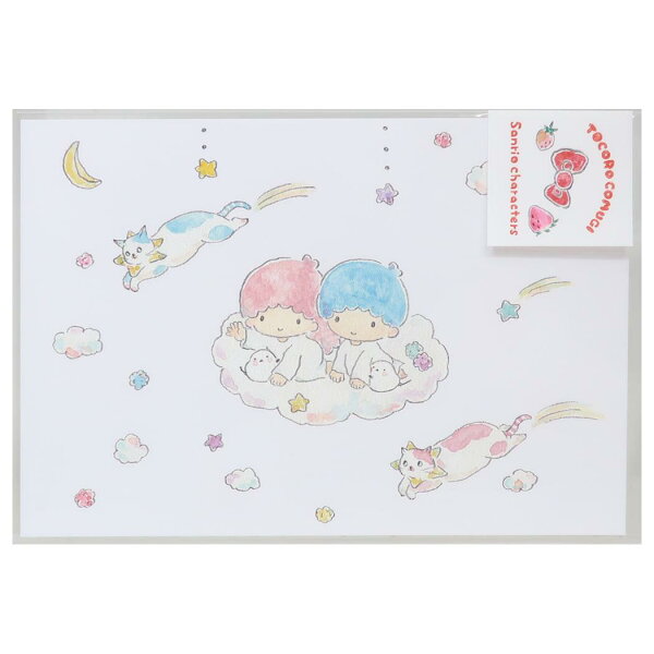 【最大1000円OFFクーポン！】POSTCARD ポストカード トコロコムギxサンリオキャラクターズ キキ＆ララと夜空の流れ星にゃんこ サンリオ アクティブコーポレーション ハガキ はがき グリーティングカード 便り メール便可