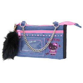 【ポイント10倍 & クーポン！】ハローキティ ペンケース デニムマルチポーチ ギャル3 BK サンリオ 畑山商事 筆箱 新学期準備文具 小物入れ キャラクター グッズ メール便可 シネマコレクション