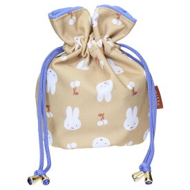 【ポイント10倍 & クーポン！】ミッフィー 巾着袋 きんちゃくポーチ はんなりフラワー YE ディックブルーナ マリモクラフト 小物入れ かわいい 絵本キャラクター グッズ メール便可 シネマコレクション