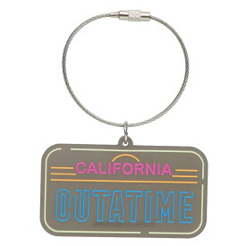 【最大1000円OFFクーポン！】ラバーキーホルダー キーリング バックトゥザフューチャー ナンバープレート Back to the Future Green Flash コレクション雑貨 映画メール便可