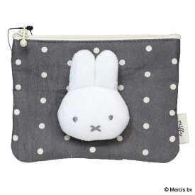 【最大1000円OFFクーポン！】ミッフィー 平ポーチ ミニフラットポーチ MIFFY DOT＆MASCOT ディックブルーナ エフエービージャパン 小物入れ コスメ 絵本キャラクター グッズ メール便可 シネマコレクション