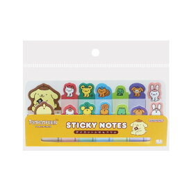 【最大1000円OFFクーポン！】ポムポムプリン 付せん ダイカット付箋スリム オレンジ サンリオ サンスター文具 伝言 事務用品 日本製 キャラクター グッズ メール便可 シネマコレクション