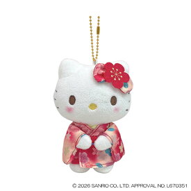 【最大1000円OFFクーポン！】ハローキティ マスコット ミニぬいぐるみボールチェーン グラデ着物 サンリオ ナカジマ プレゼント キャラクター グッズ シネマコレクション ホワイトデー