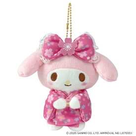 【最大1000円OFFクーポン！】マイメロディ グッズ マスコット ボールチェーンマスコット 桜着物 サンリオ ナカジマ かわいい キャラクター シネマコレクション