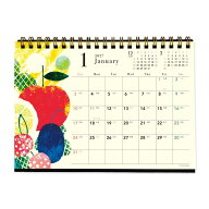 Tomoko Hayashi 2027 Calendar B6 卓上カレンダー 2027年 旬果 スケジュール クローズピン【メール便可】