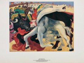 絵画　リトグラフ　ピカソ　「闘牛」　ARCHES　アルシュ水彩紙（フランス製）使用