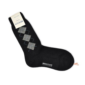 �y50��OFF�z�ysizeS,M�zBRESCIANI�y�u���b�V�A�[�j�z�\�b�N�X�C�� WD007IN0024 314 BLACK×GREY �J�V�~�� �u���b�N