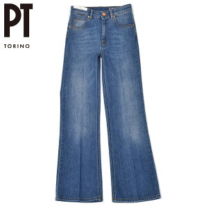 �yFINAL SALE�z�ysize23.24.25�zPT TORINO DENIM�y�s�[�e�B�[�g���m�f�j���z�t���A�f�j�� Pantalone KIM CA43 MM45 �R�b�g�� �|���G�X�e�� �u���[
